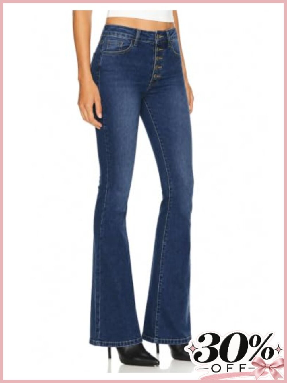Sunzel Women's High Waisted Flare Jeans Stretch Denim Pants